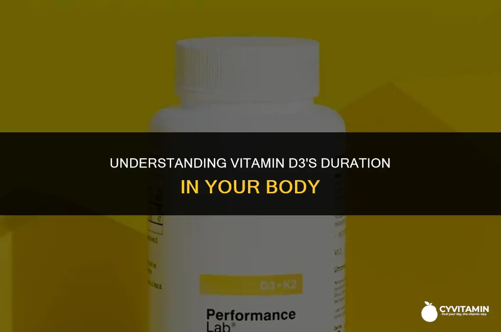 how long does vitamin d3 stay in your system