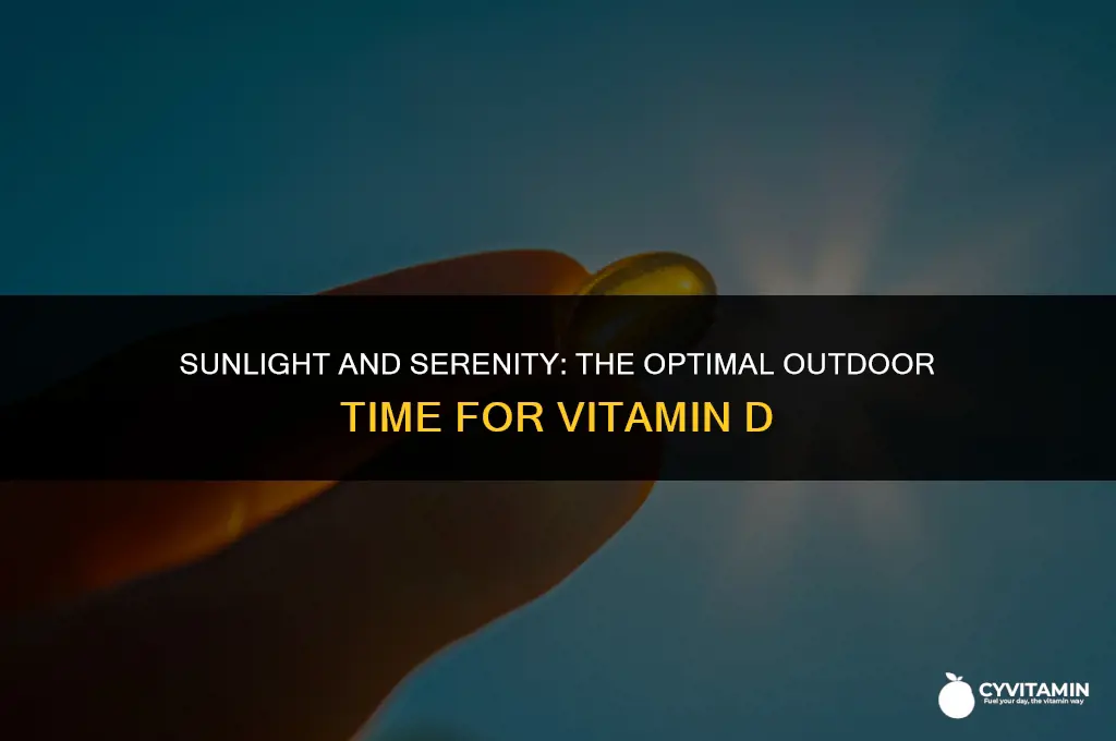 how long outside to get vitamin d