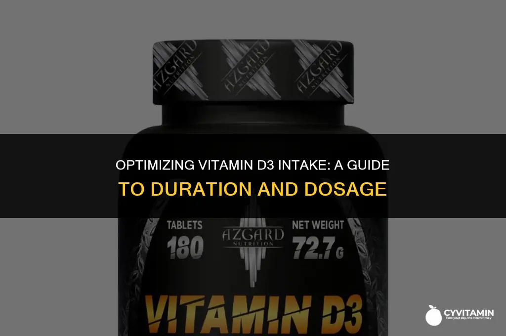 how long should you take vitamin d3