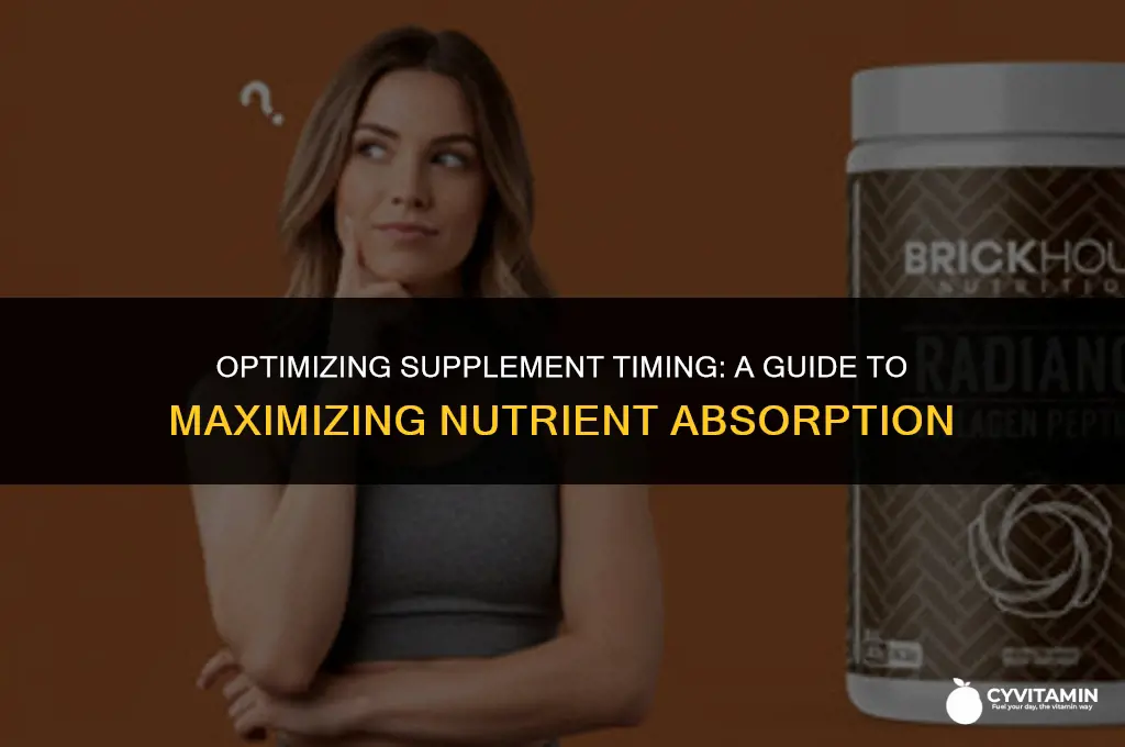 how long should you wait between supplements