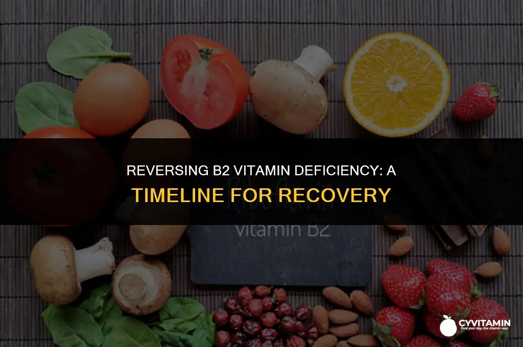 how long to correct b2 vitamin deficiency