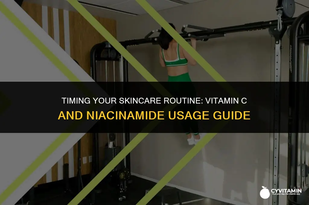 how long to wait between vitamin c and niacinamide