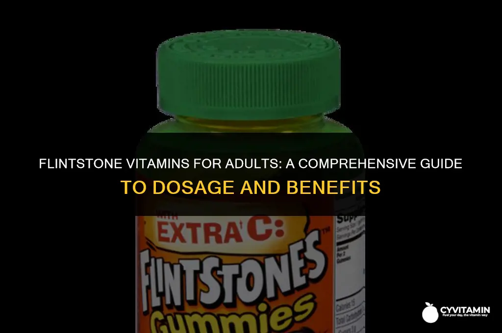 how many flintstone vitamins can adults take