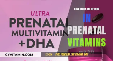 Essential Iron: Unveiling the Optimal Prenatal Vitamin Dosage