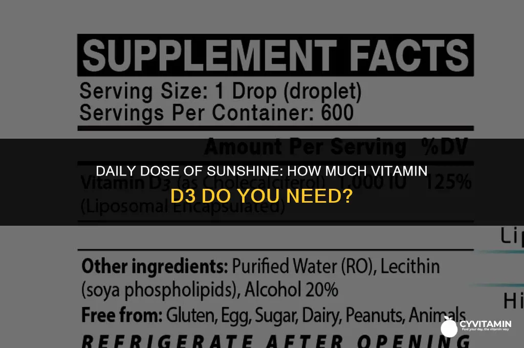 how many micrograms of vitamin d3 per day
