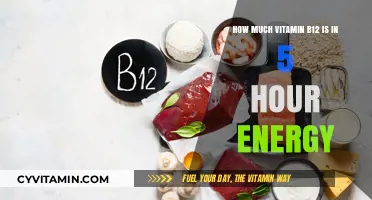 Boosting Energy Levels: The Vitamin B12 Content in 5-Hour Energy Shots