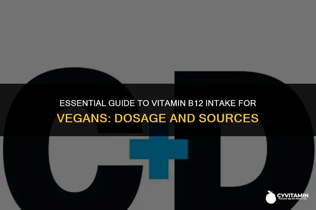 how much vitamin b12 should i take vegan