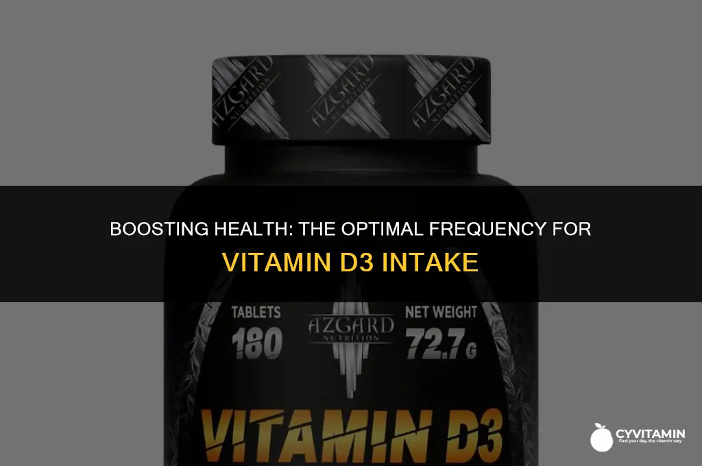 how often should you take vitamin d3