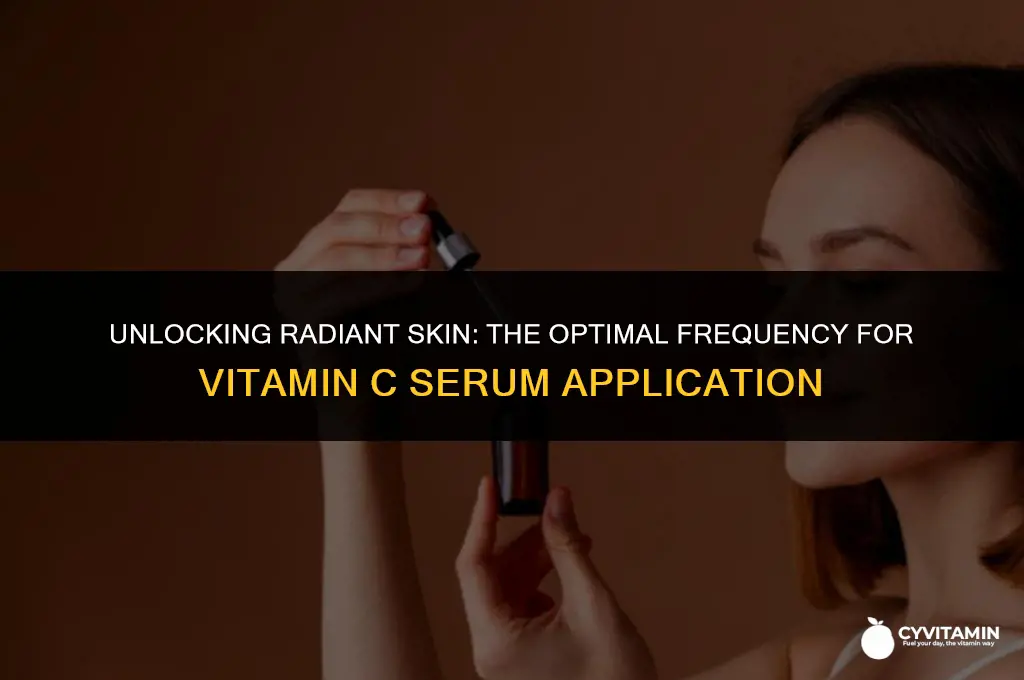 how often to apply vitamin c serum