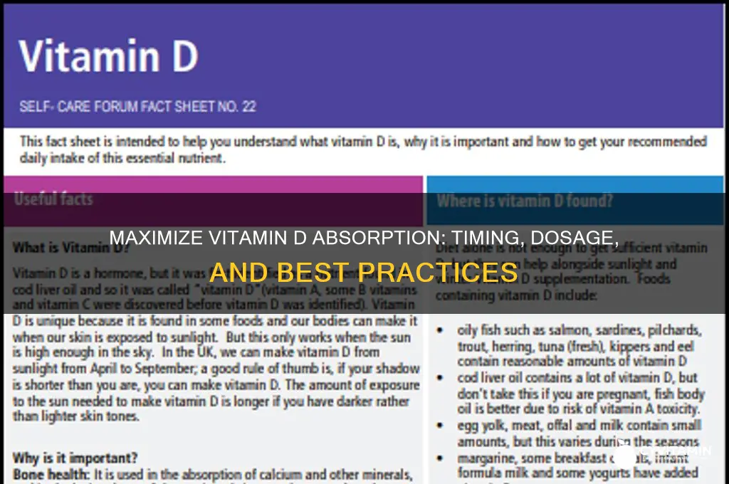 how should you take vitamin d for best absorption
