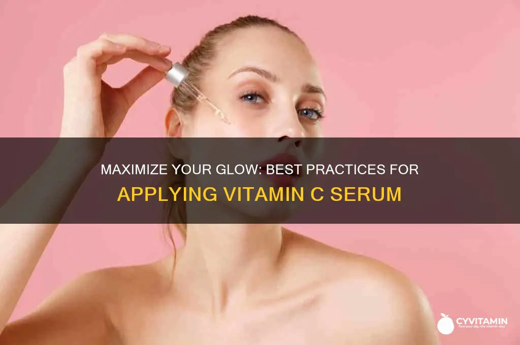 how to apply vitamin c for best results