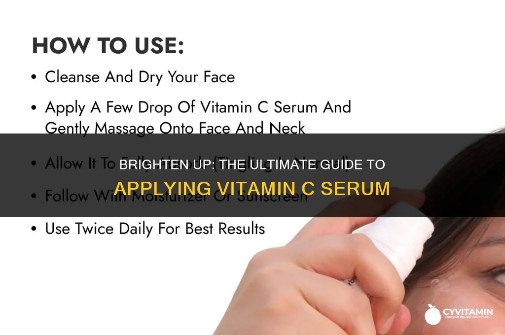 how to apply vitamin c serum to face