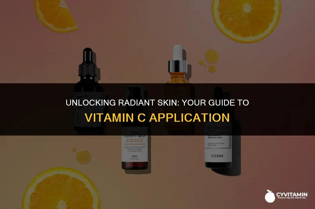 how to apply vitamin c