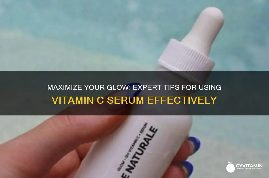 how to best use vitamin c serum