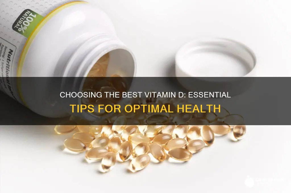 how to choose best vitamin d