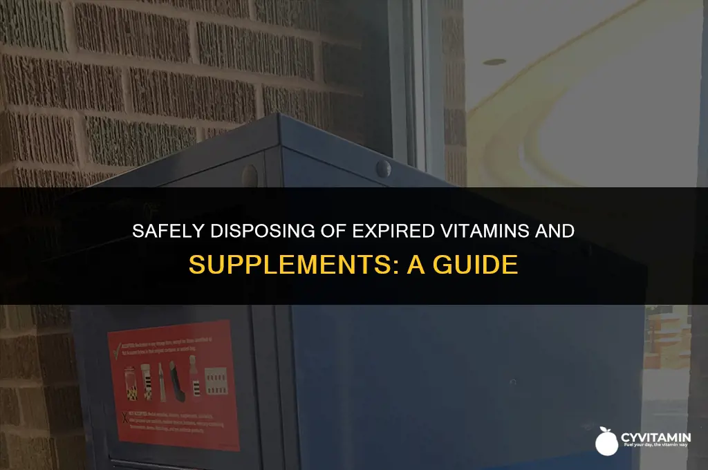 how to dispose of old vitamins and supplements
