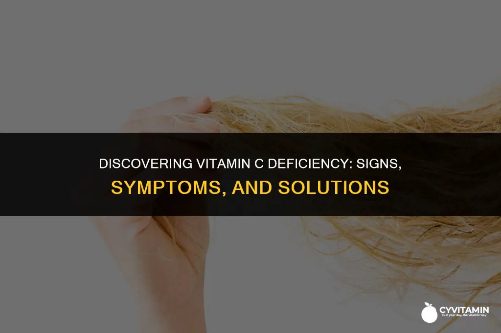 how to find vitamin c deficiency