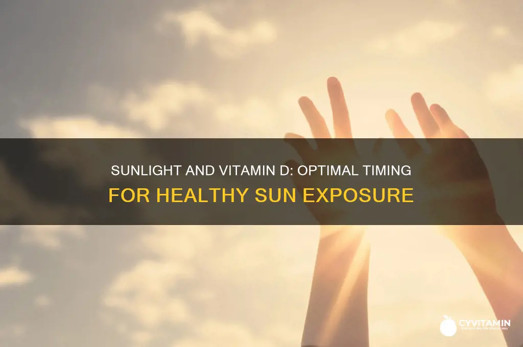 how to get vitamin d from sun best time