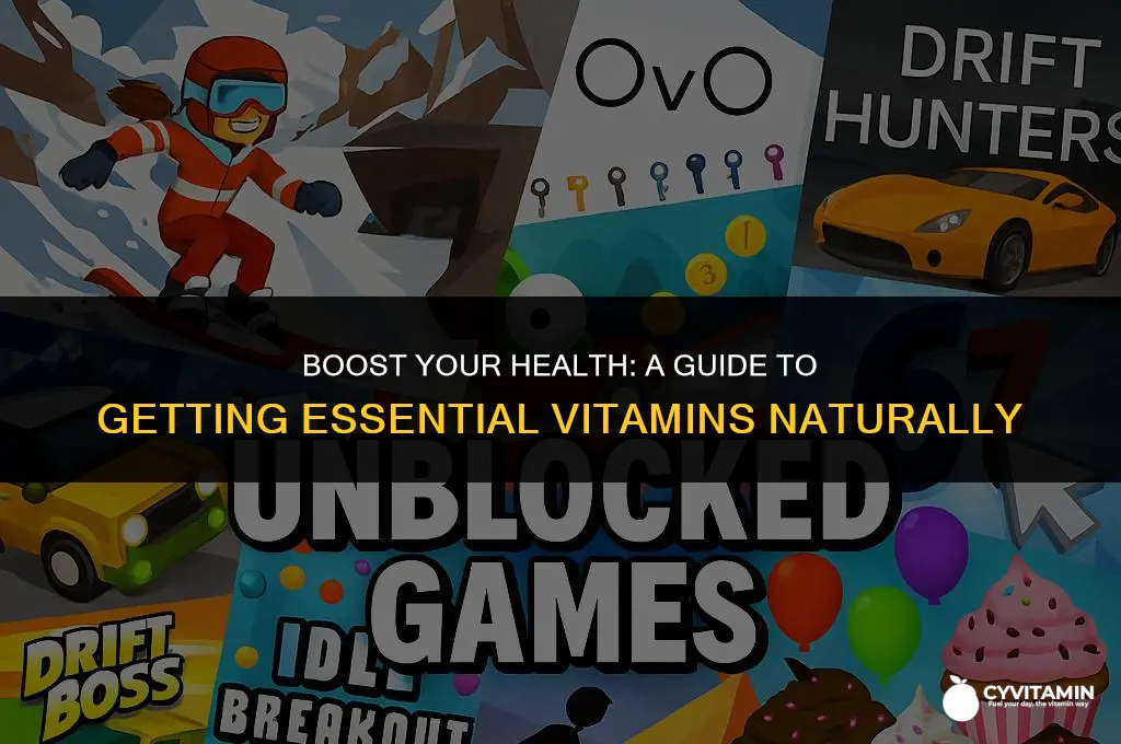 how to get vitamins