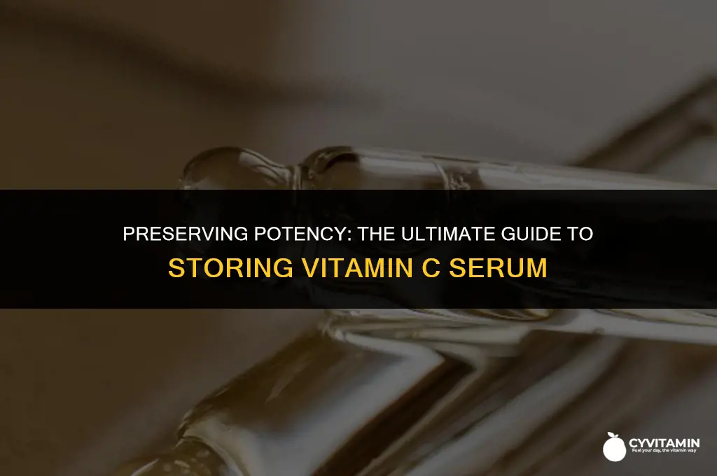 how to store vitamin c serum