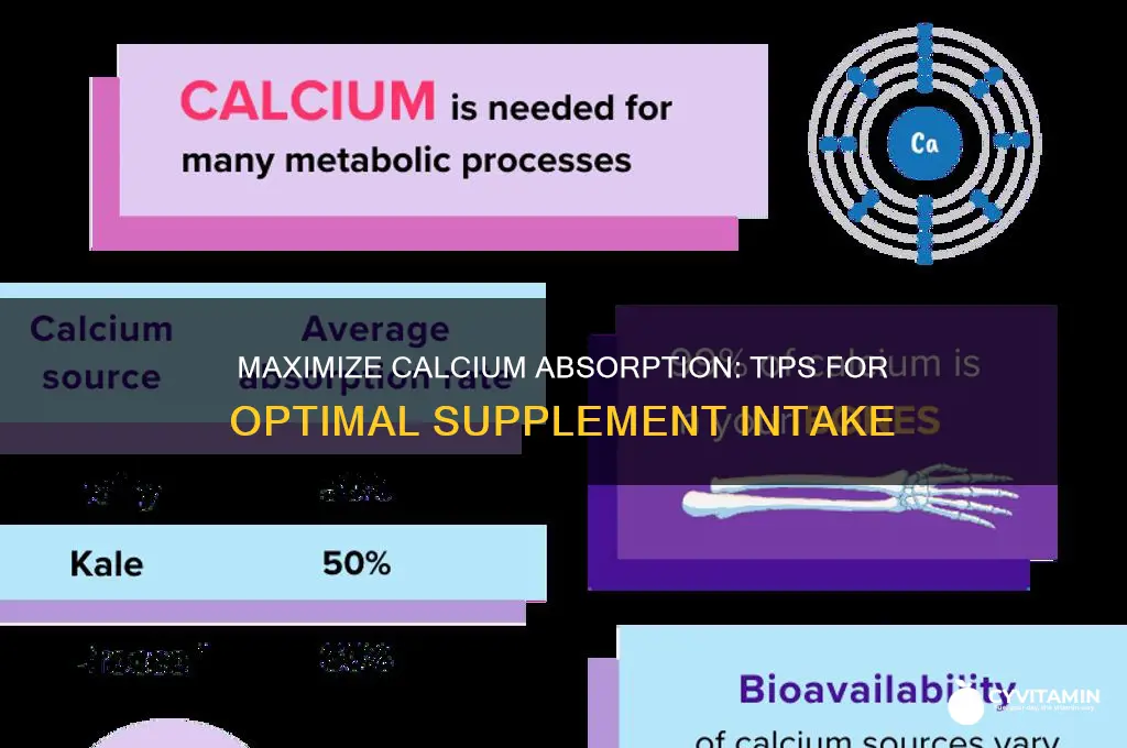 how to take calcium supplements for best absorption