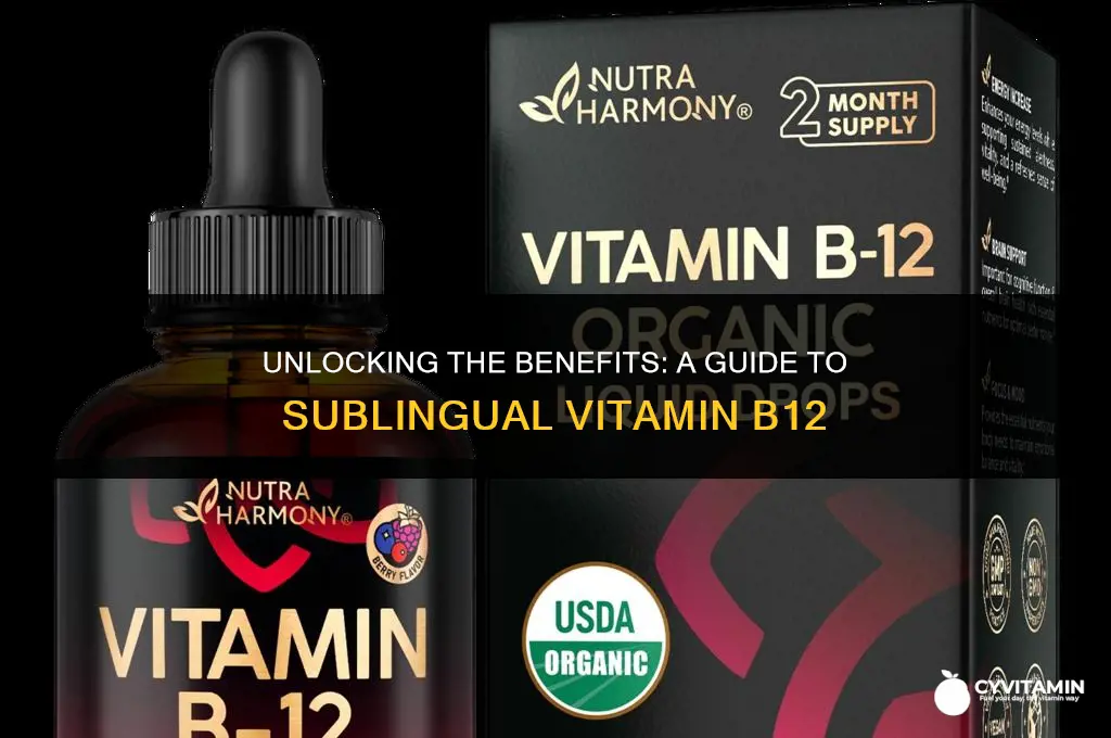 how to take vitamin b12 sublingual