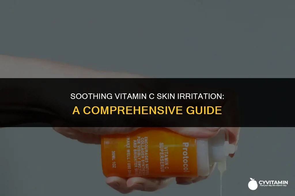 how to treat vitamin c skin irritation