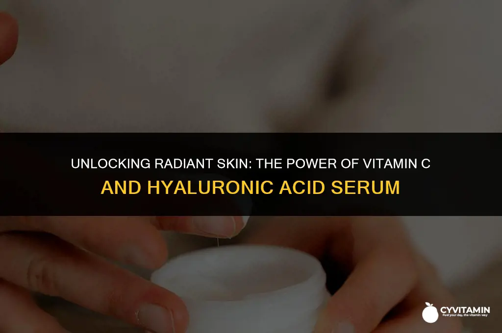 how to use vitamin c and hyaluronic acid serum