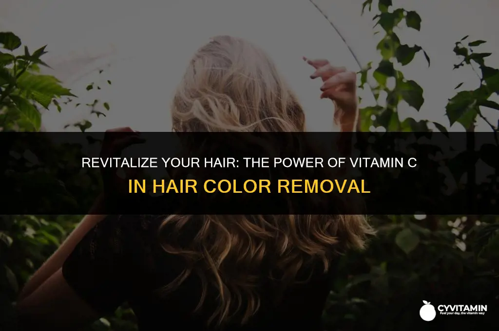 how to use vitamin c to remove hair color
