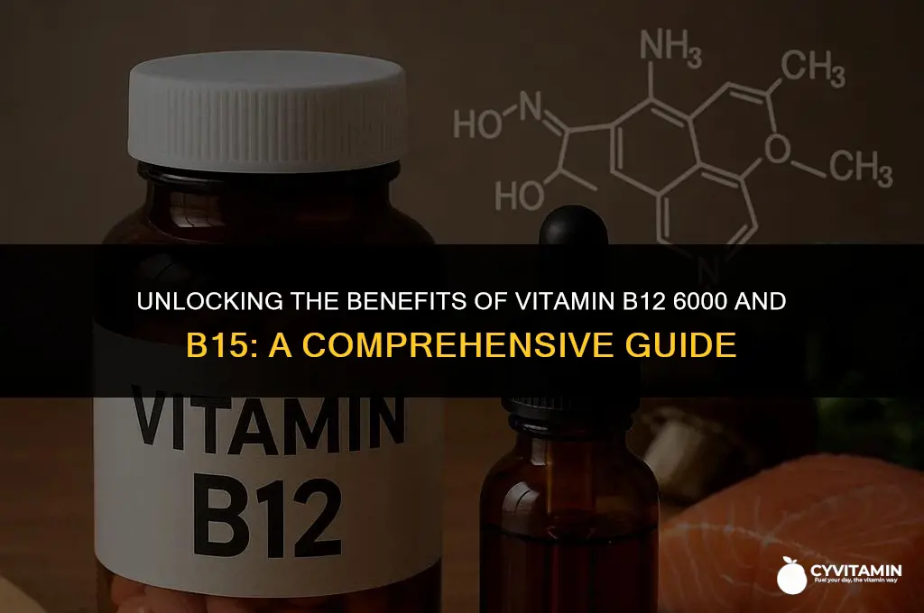 how to use vitamina b12 6000 b15