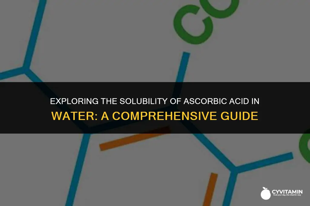 is ascorbic acid water soluble