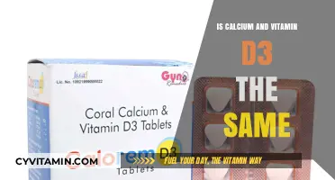 Unraveling the Myth: Calcium and Vitamin D3 - Not the Same!