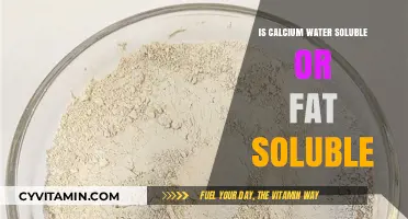 Exploring Calcium Solubility: Water or Fat?