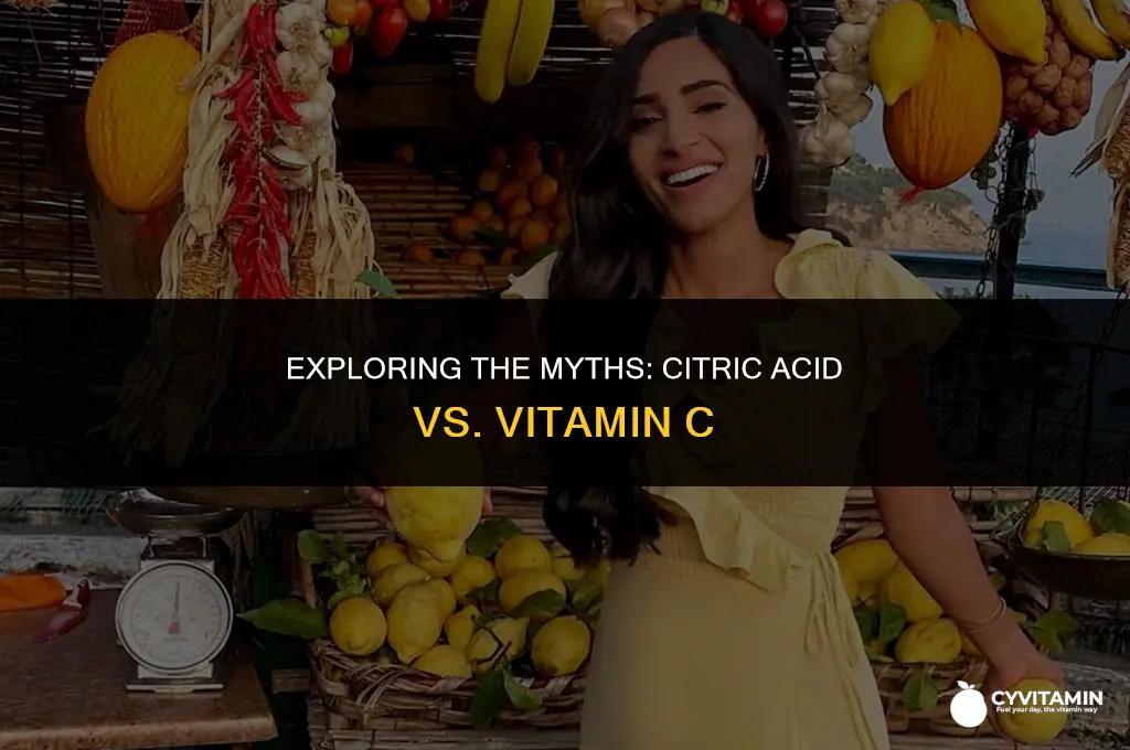 is citric acid the same as vitamin c