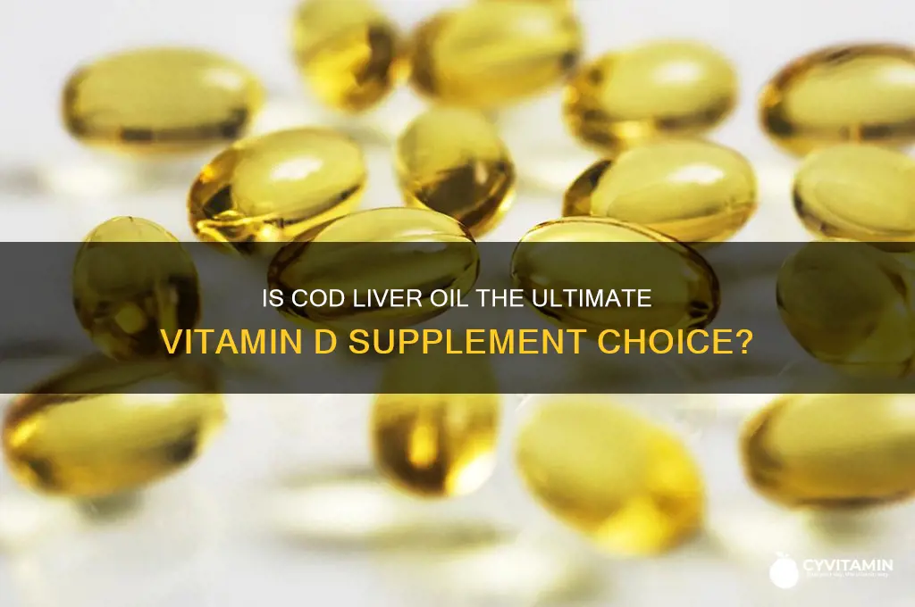 is cod liver oil best vitamin d supplement