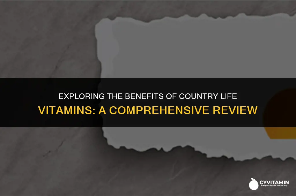 is country life a good vitamin brand