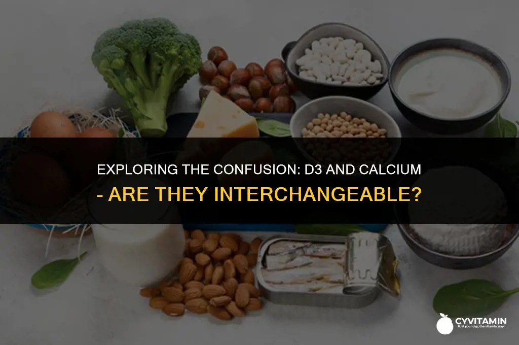 is d3 same as calcium