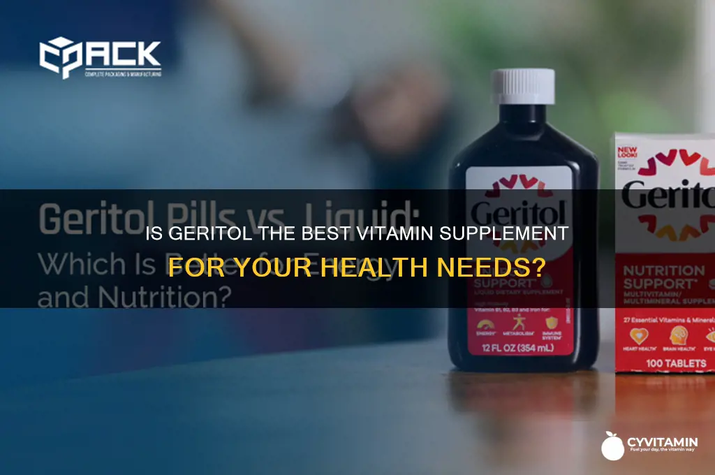 is geritol the best vitamins