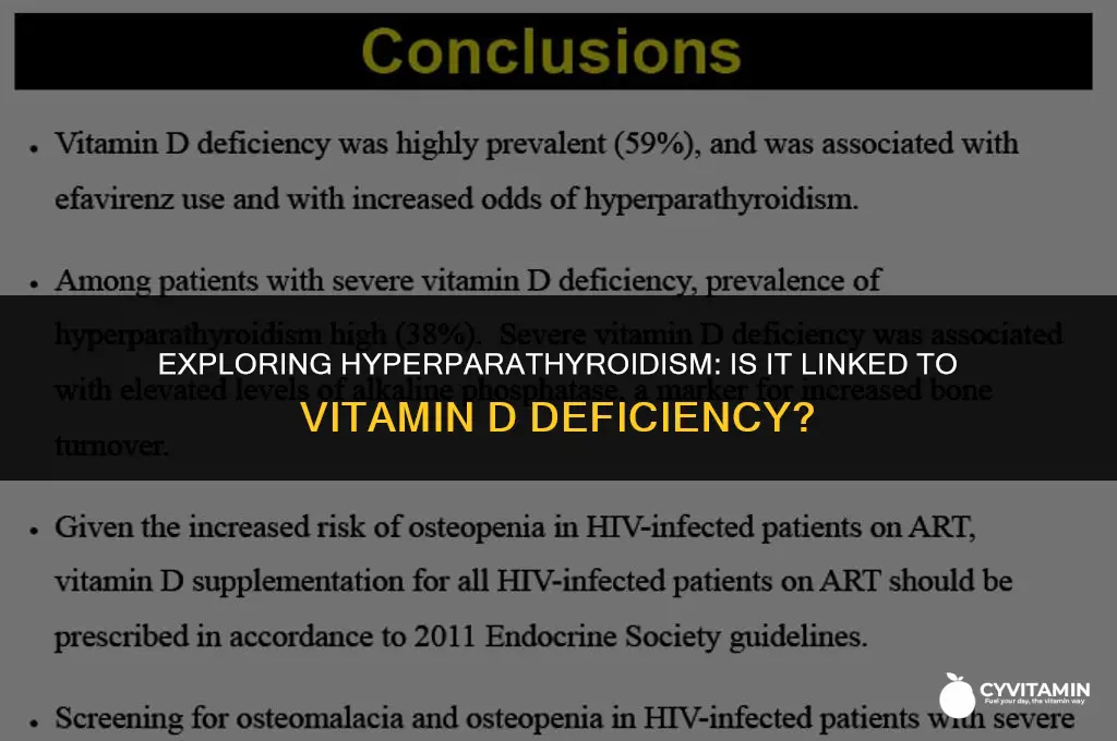 is hyperparathyroidism a vitamin d deficiency