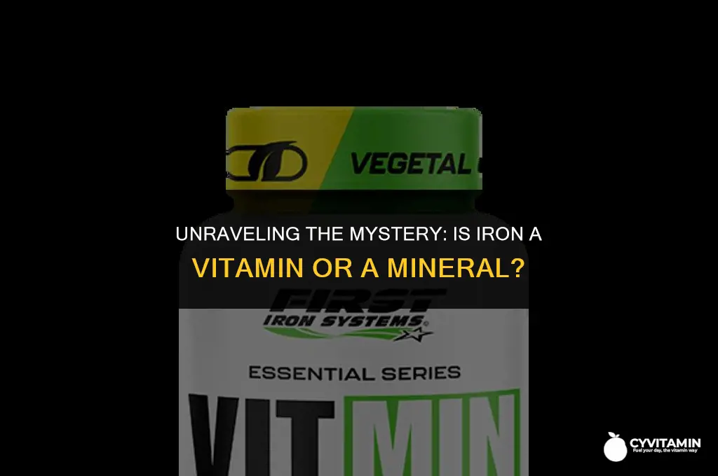 is iron a vitamin or a mineral