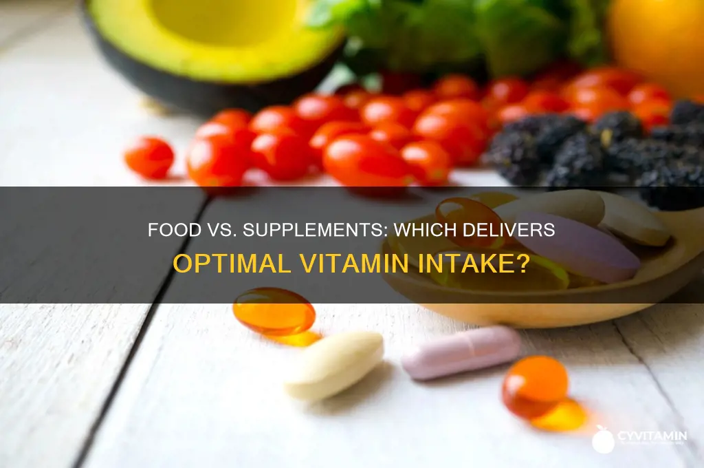 is it best to get vitamins through food or supplements