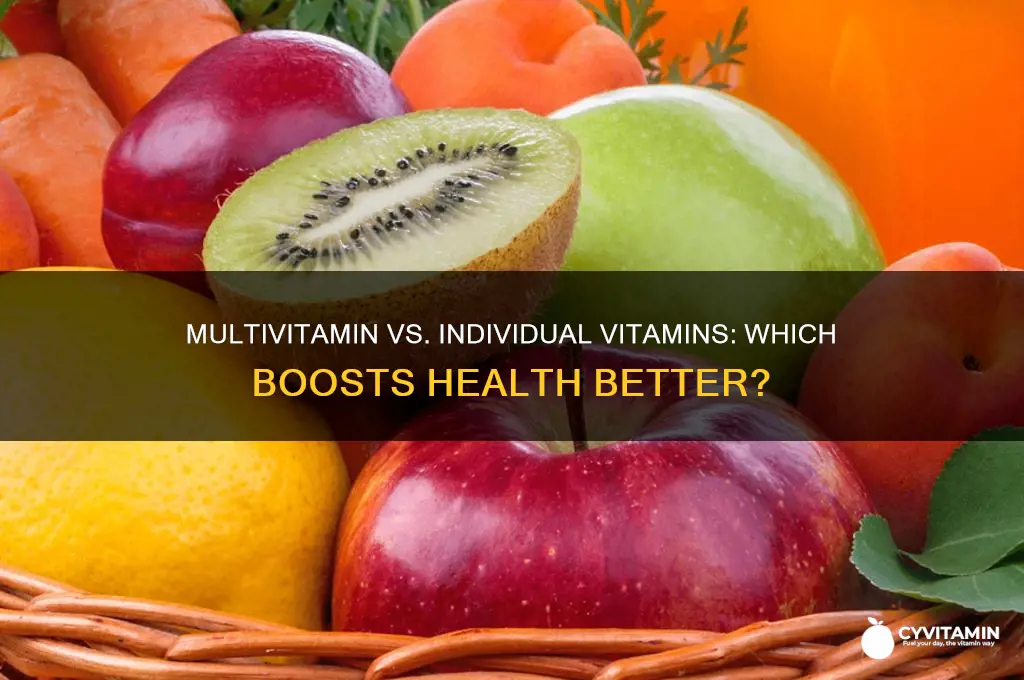 is it best to take a multivitamin or individual vitamins