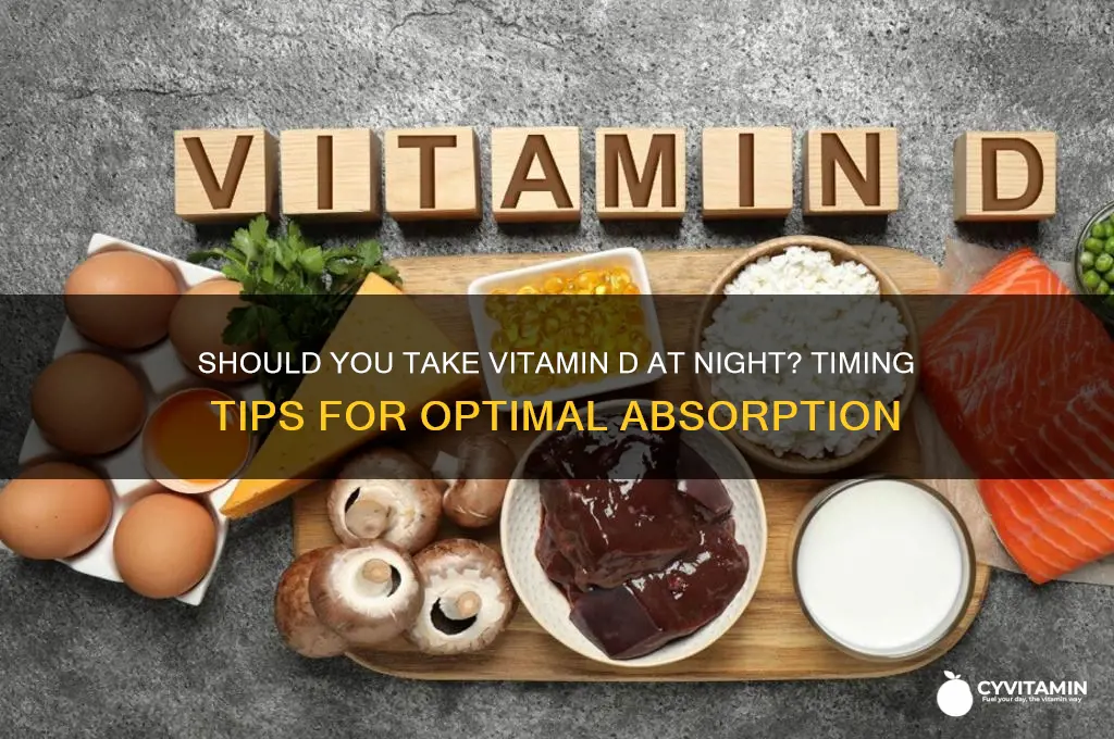 is it best to take vitamin d at night