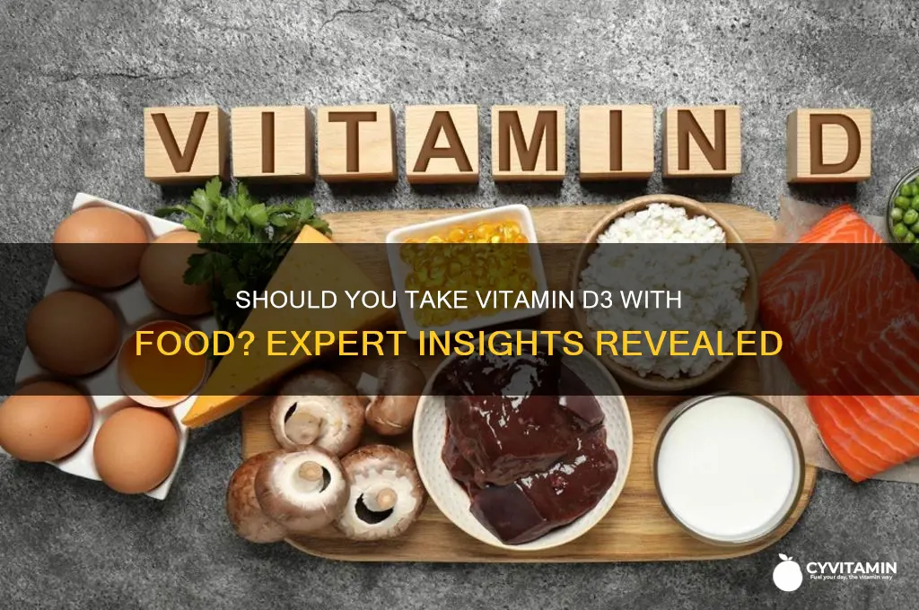 is it best to take vitamin d3 with food