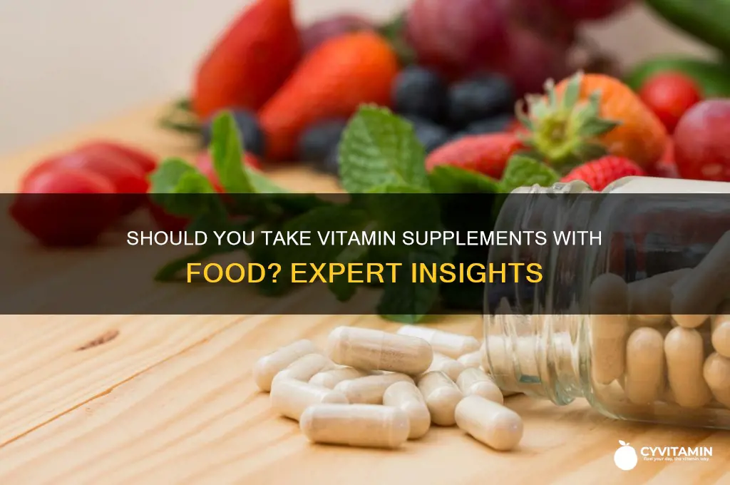 is it best to take vitamin suppliments with food