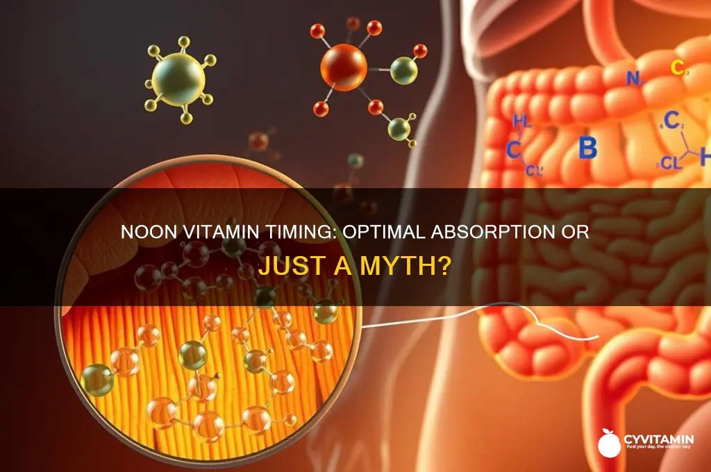 is it best to take vitamins at noon