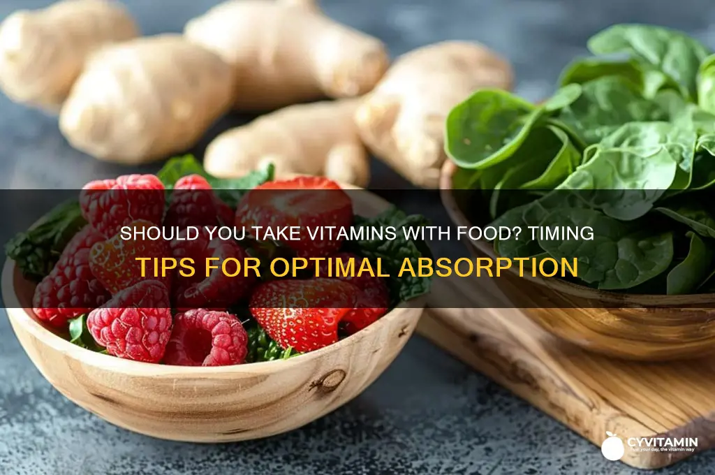 is it best to take vitamins with or without food