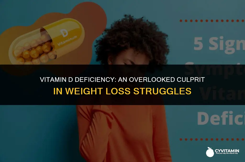 is it hard to lose weight with vitamin d deficiency