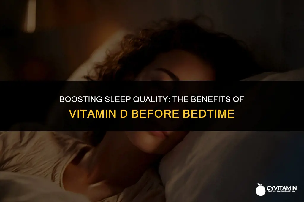is it ok to take vitamin d before bed
