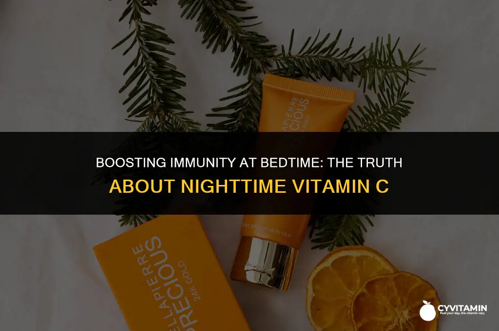 is it okay to take vitamin c at night